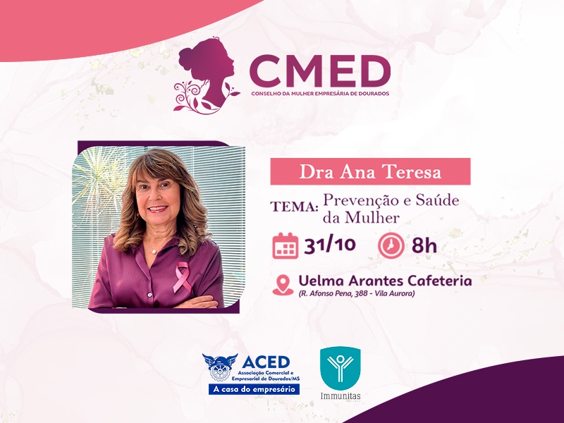 Evento: PAPO DE MULHER CMED - DRA. ANA TERESA