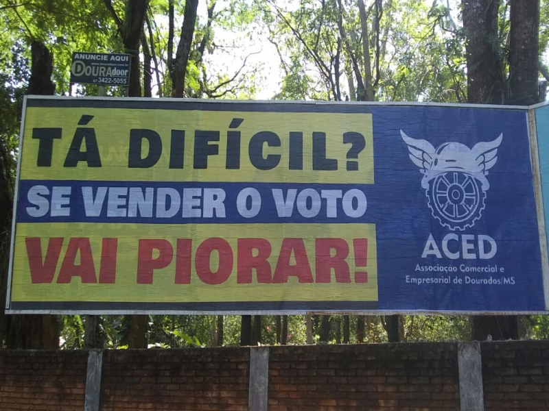 Notícia: ACED faz campanha pela valorização do voto em Dourados