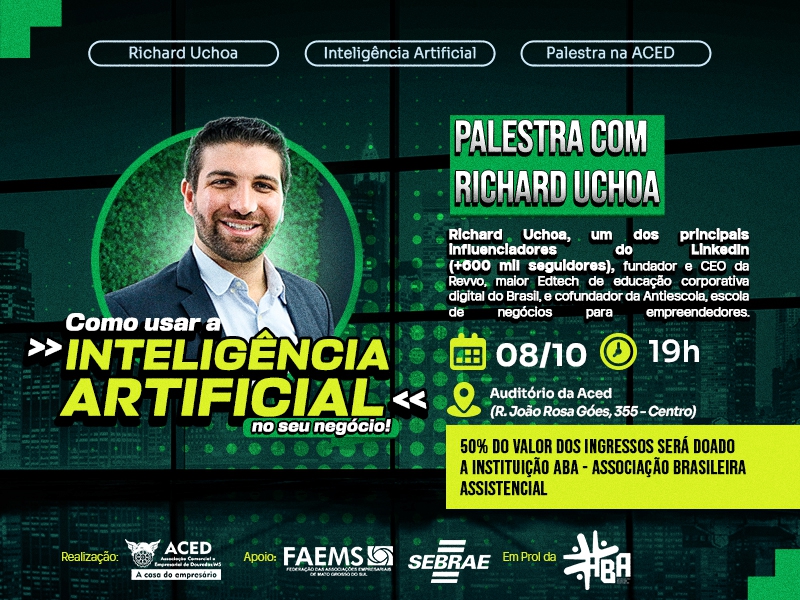 Notícia: ACED promove palestra sobre uso da Inteligência Artificial nos negócios