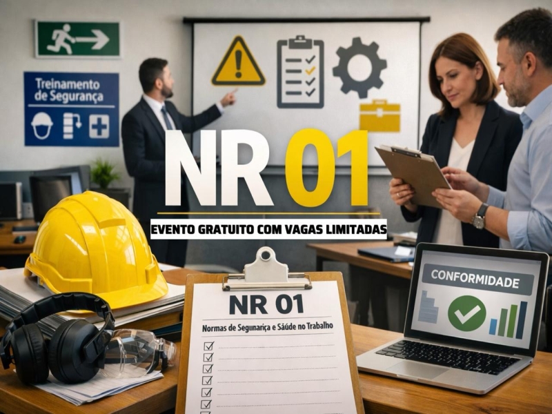 Notícia: Palestra gratuita sobre atualização da NR-01 acontece hoje na ACED